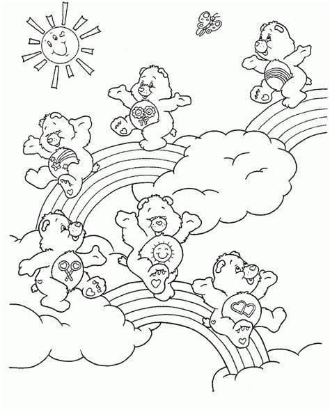 Ursinhos Carinhosos Grátis para colorir