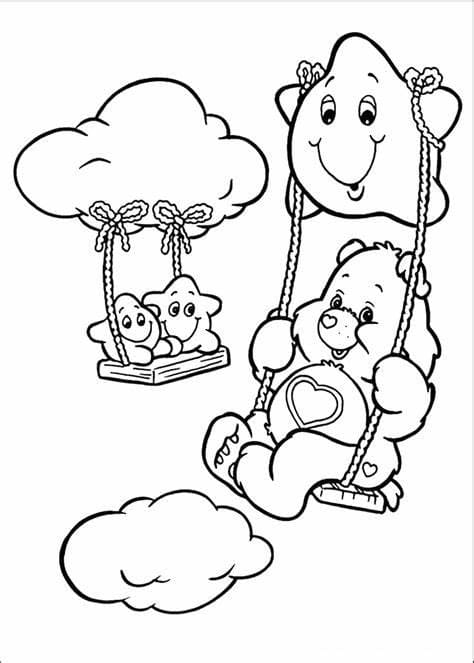Desenhos de Ursinhos Carinhosos Imagem para colorir