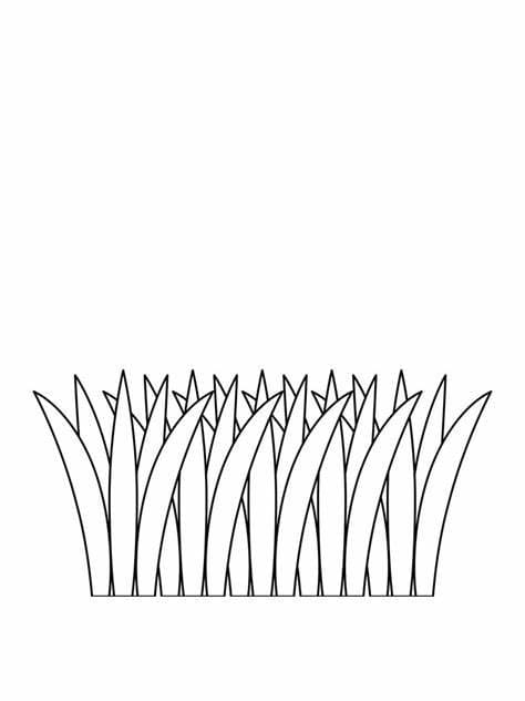 Desenhos de Imagem de grama imprimível para colorir