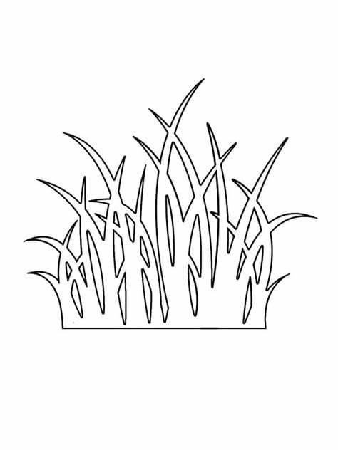 Desenhos de Imagem de grama para colorir
