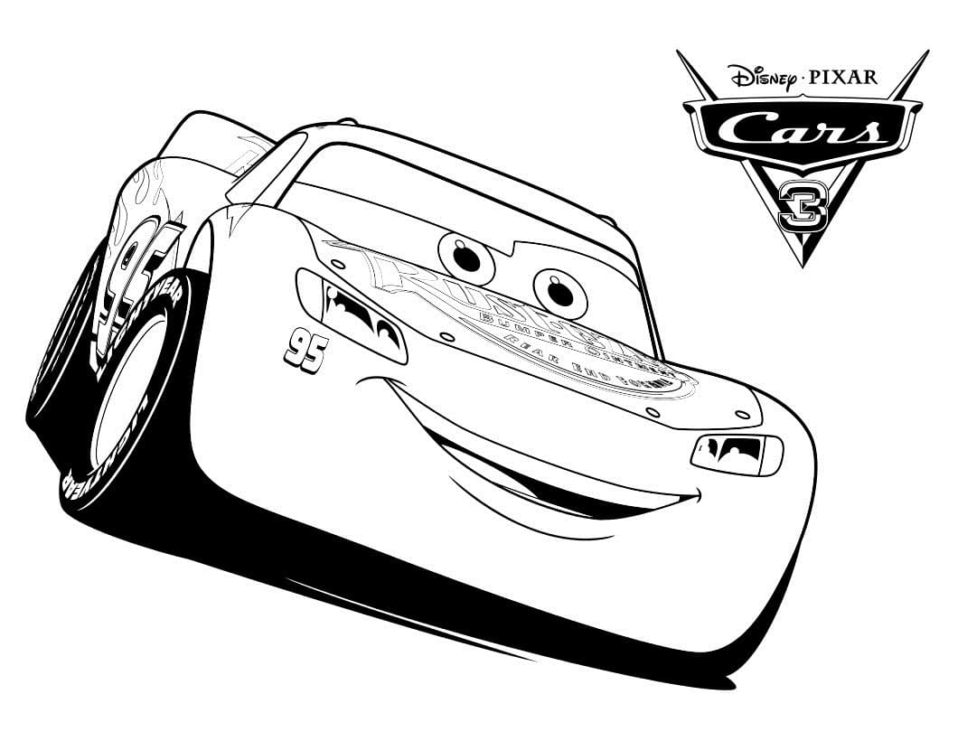 Imagem grátis de Lightning McQueen para colorir