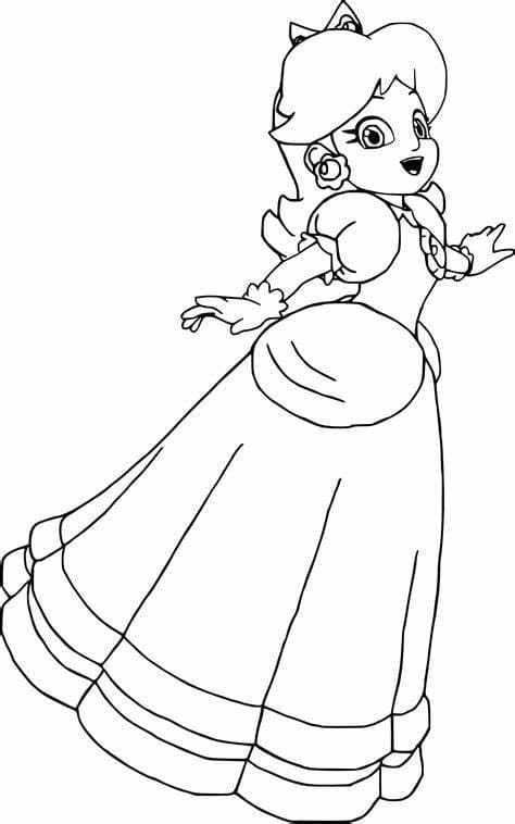 Desenhos de Linda Princesa Daisy Imagem para colorir