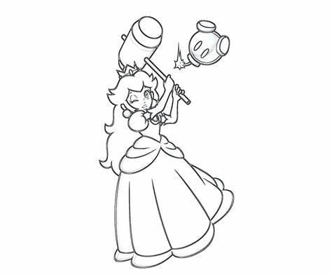 Desenhos de Princesa Daisy Image HD grátis para colorir