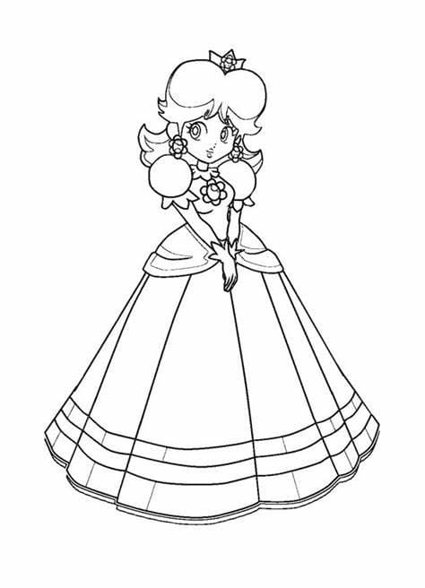 Desenhos de Princesa Daisy Imagem para colorir