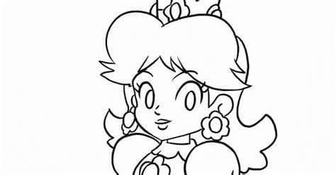 Desenhos de Princesa Daisy cabeça para colorir