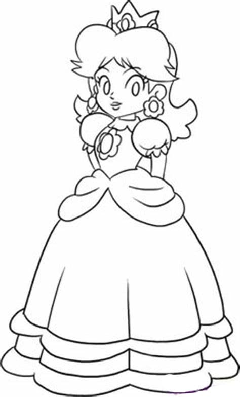 Desenhos de Princesa Daisy em pé para colorir