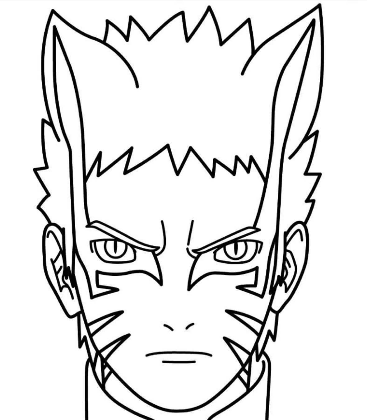 Desenhos de Kurama x Naruto para colorir