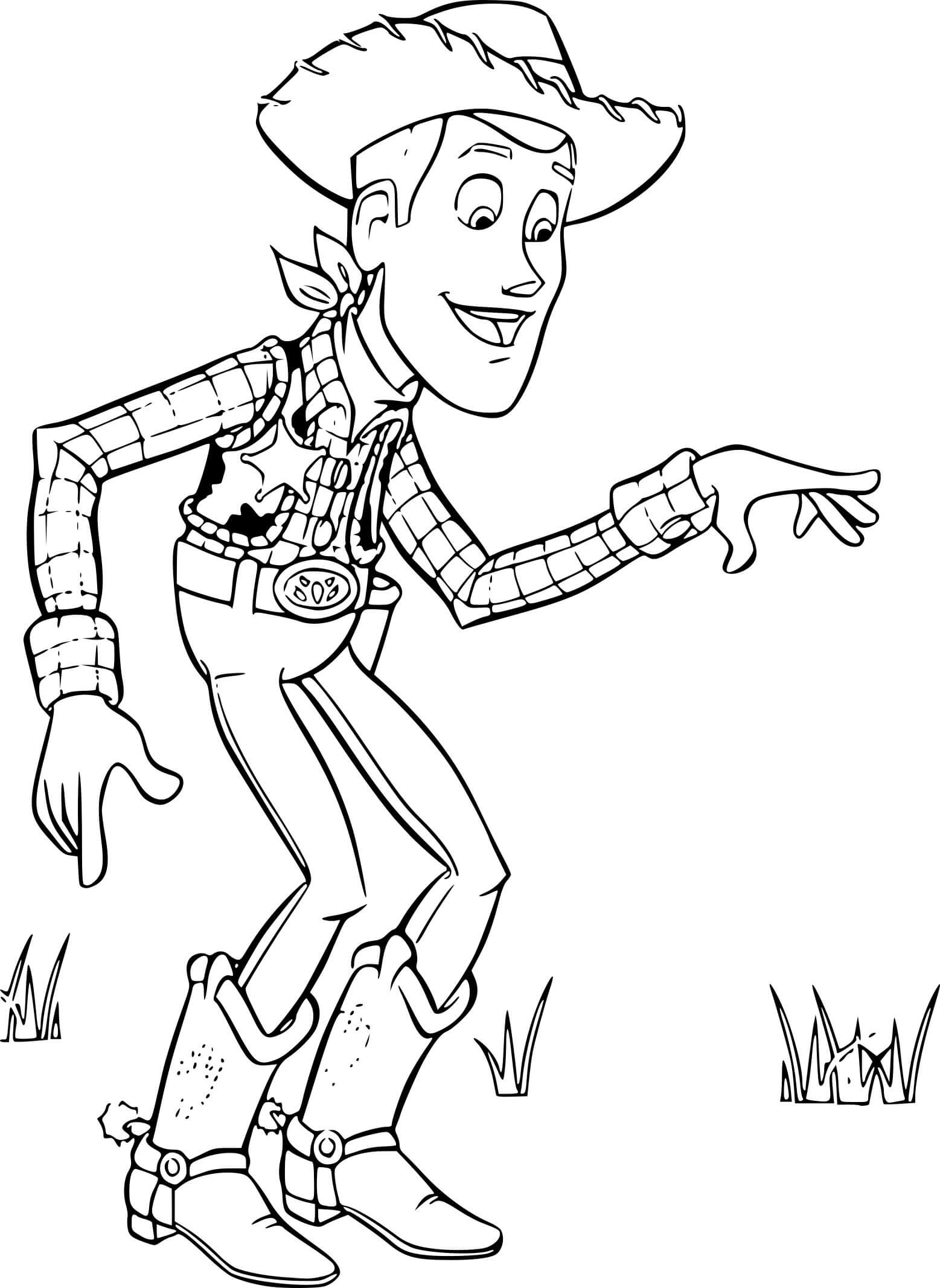 Desenhos de Woody Básico para colorir