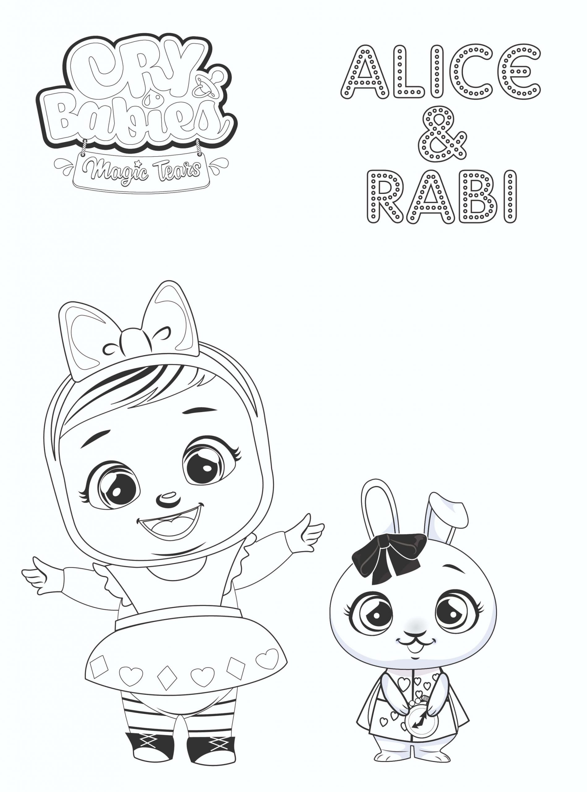 Desenhos de Alice E Rabi para colorir