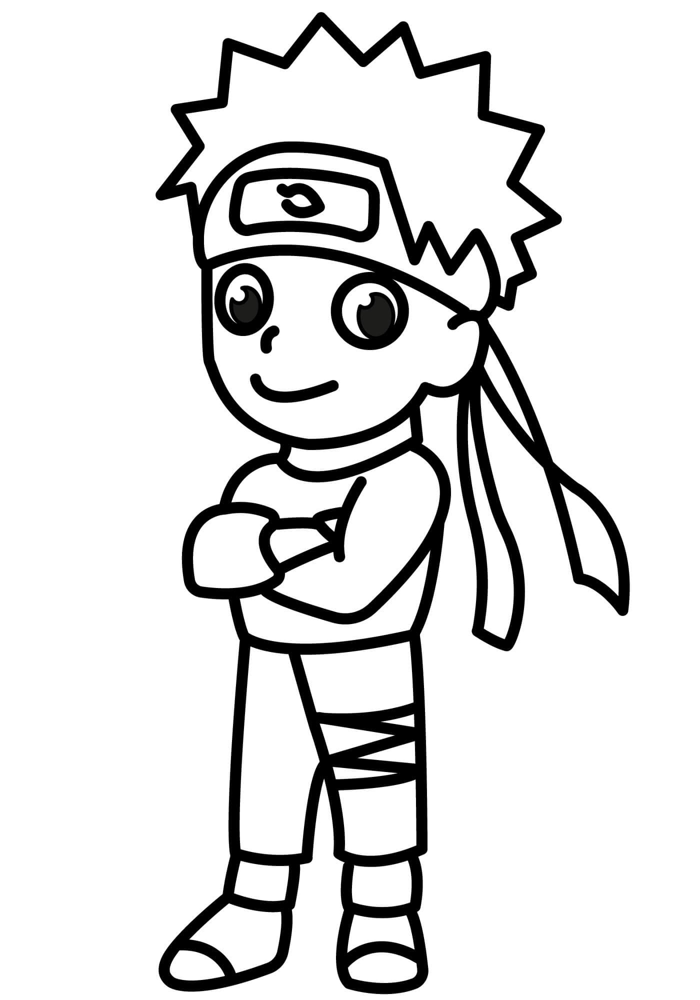 Desenhando Naruto Kawaii para colorir