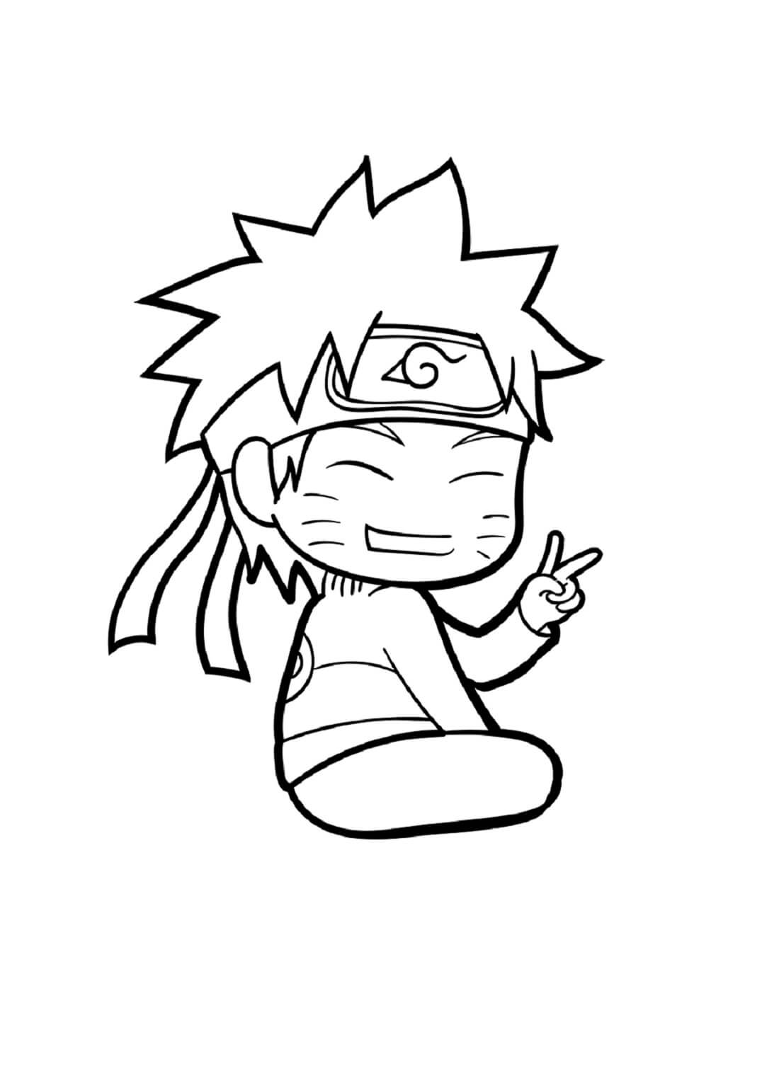 Desenhos de Fun Chibi Naruto Kawaii para colorir