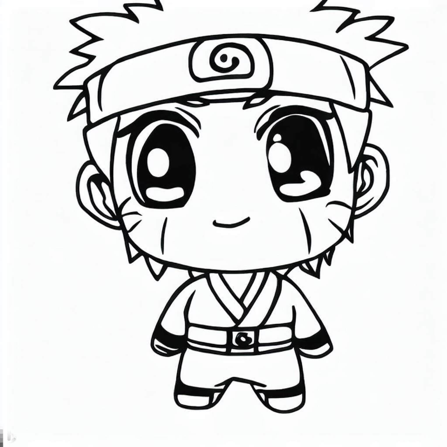 Desenhos de Legal Naruto Kawaii para colorir