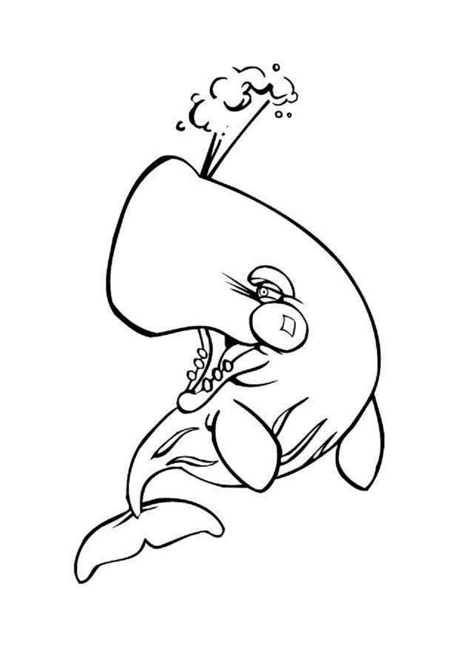 Desenhos de Beluga Com Raiva para colorir
