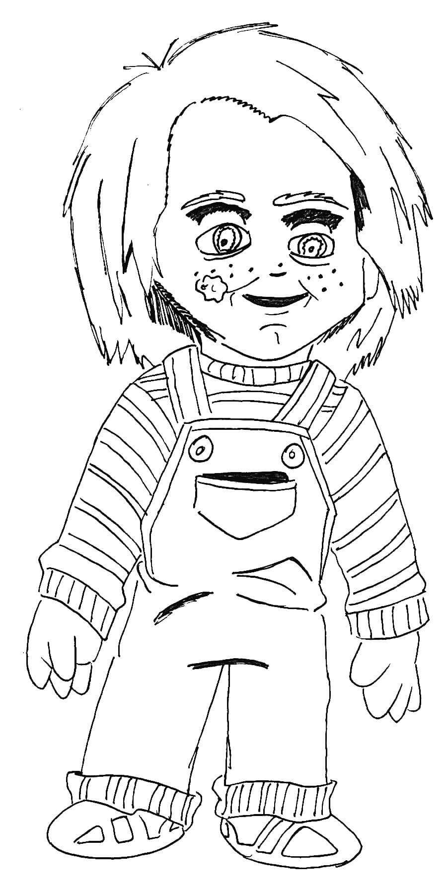 Desenhos de Chucky Parado para colorir
