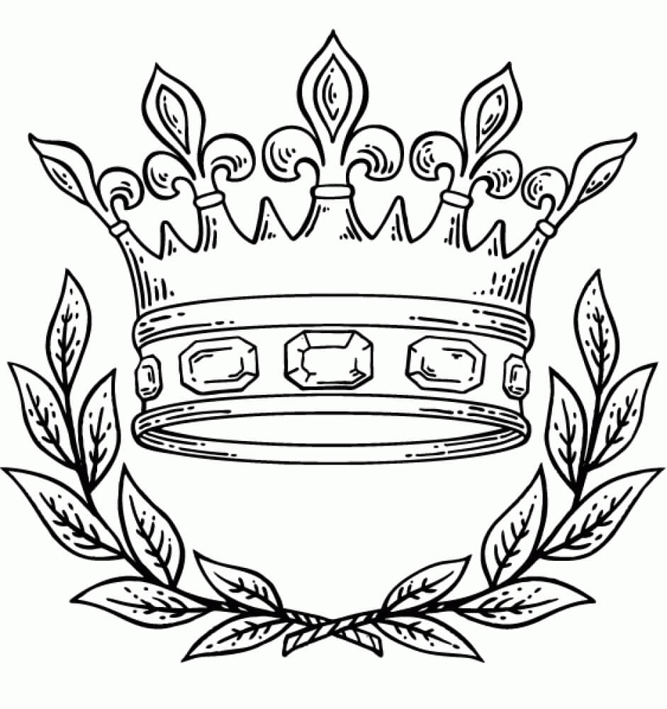 Desenhos de Coroa grega E Coroa Do Rei para colorir