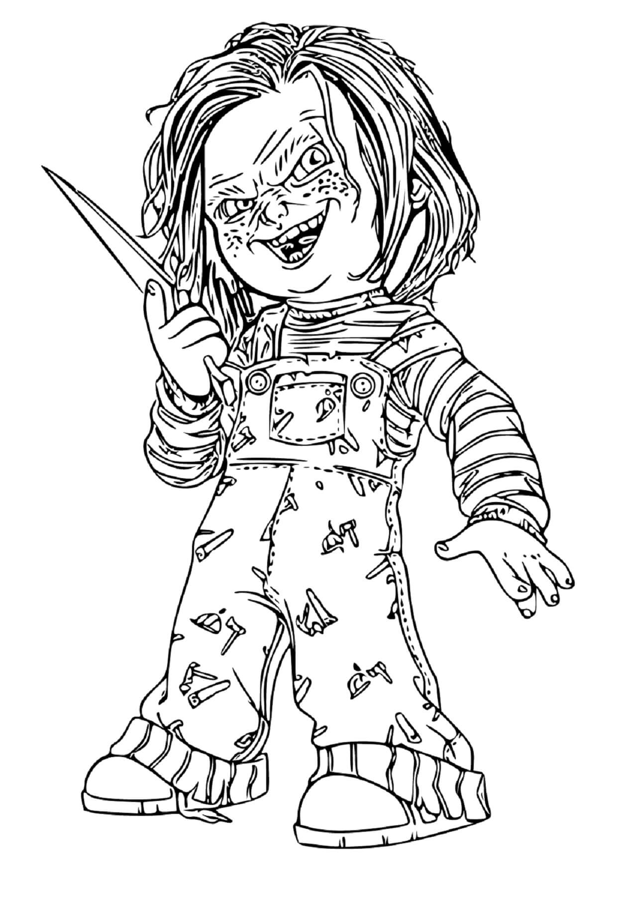 Desenhos de Grande Chucky para colorir