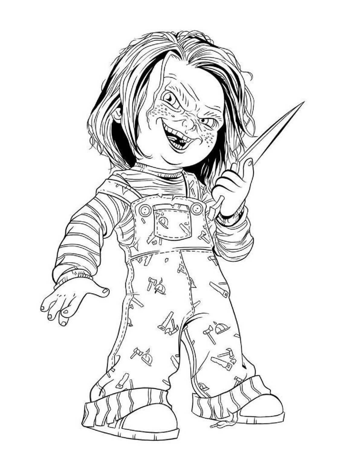 Desenhos de Incrível Chucky para colorir