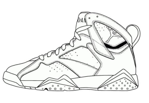 Desenhos de Nike Air Jordan para colorir