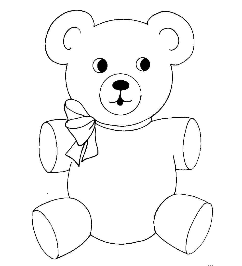 Desenhos de Urso De Pelúcia Normal para colorir