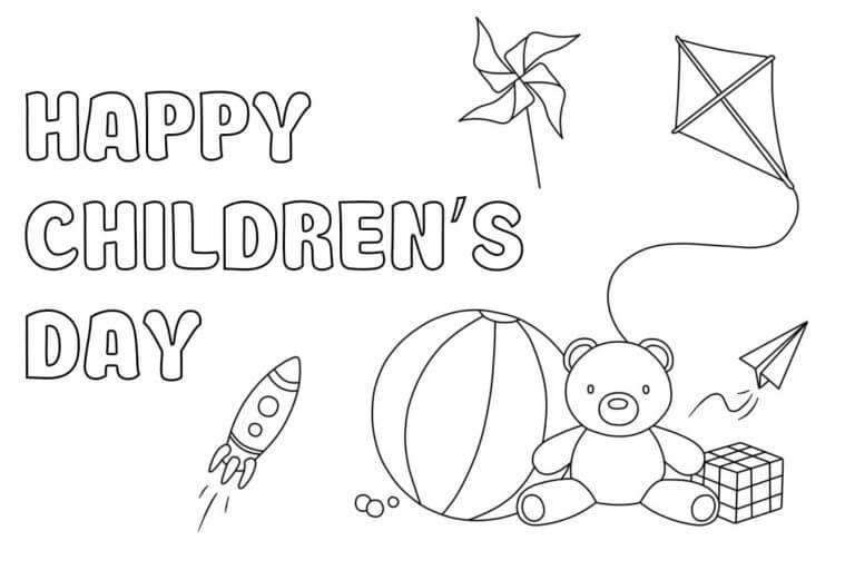 Desenhos de Brinquedos Para O Dia Das Crianças para colorir