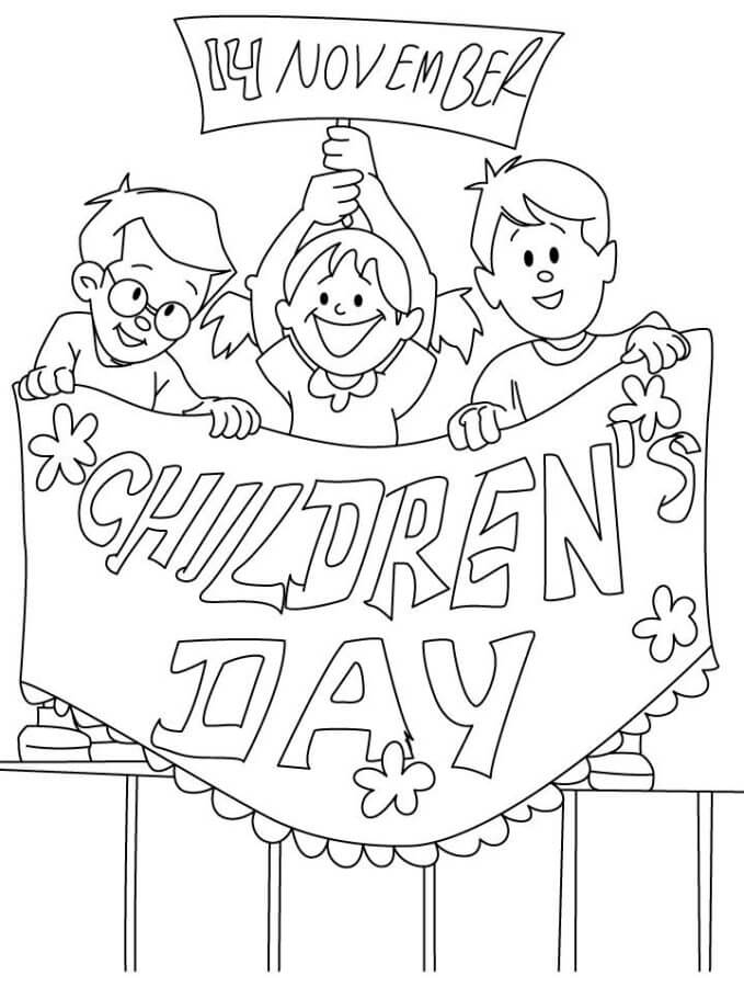 Desenhos de Celebrando Os Direitos Das Crianças para colorir