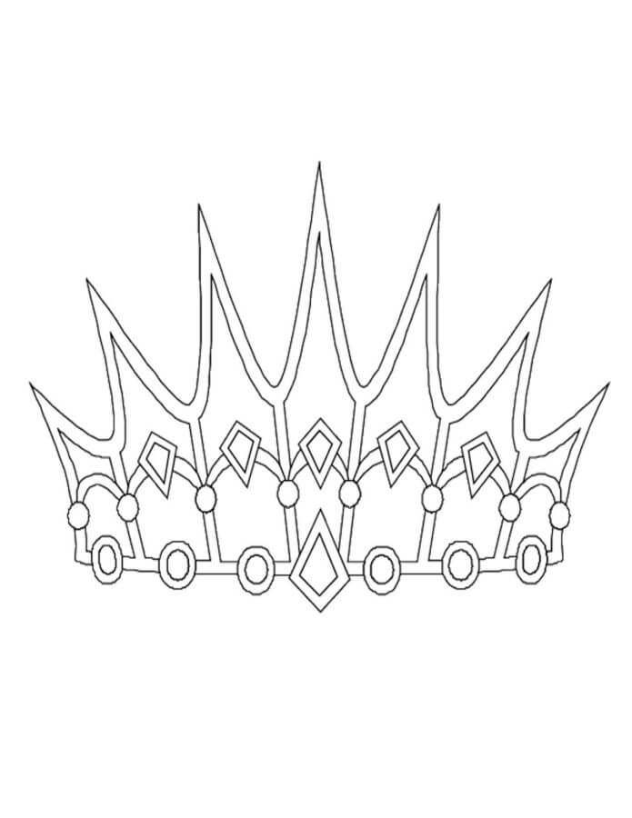 Desenhos de Coroa Antiga para colorir
