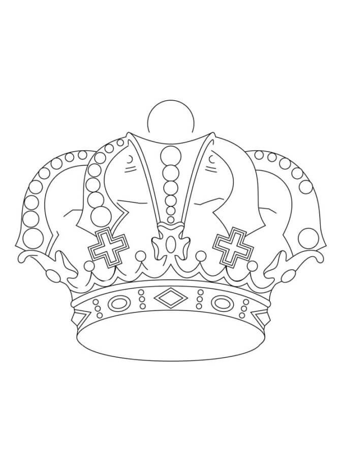 Desenhos de Coroa De Camada Dupla para colorir