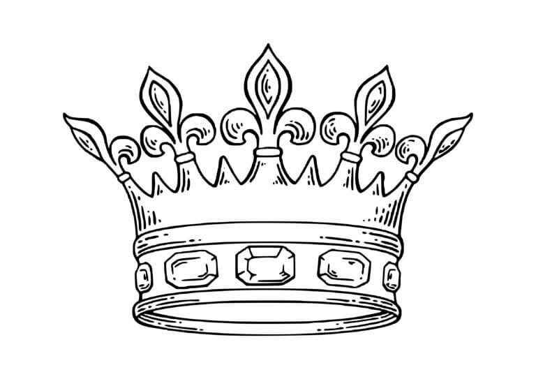 Desenhos de Coroa De Diamante para colorir