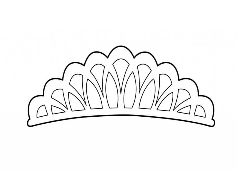 Coroa De Princesa Simples para colorir