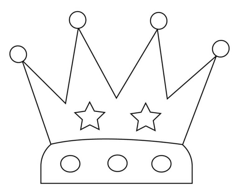 Coroa Do Conde De Quatro Pontas para colorir