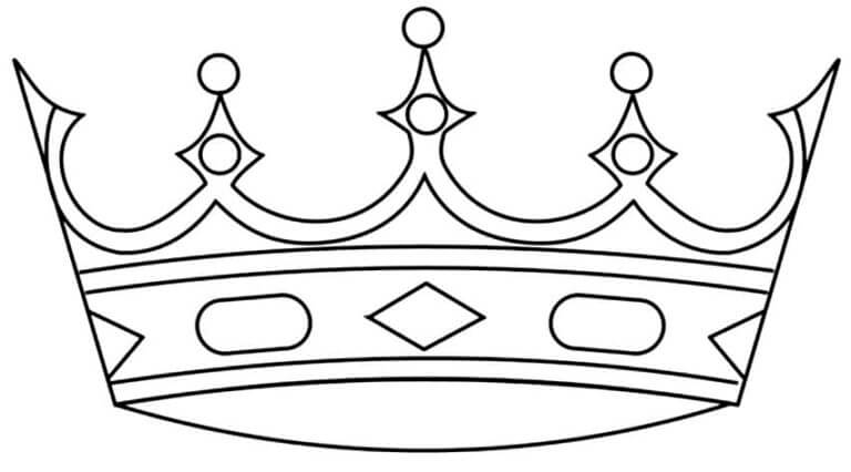 Desenhos de Coroa Grátis para colorir