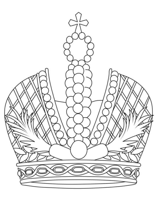 Coroa Imperial Da Rússia para colorir