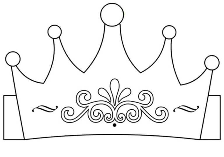 Desenhos de Coroa Pintada para colorir