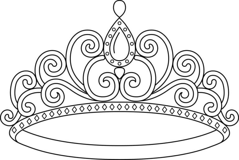 Coroa Real Exclusiva para colorir