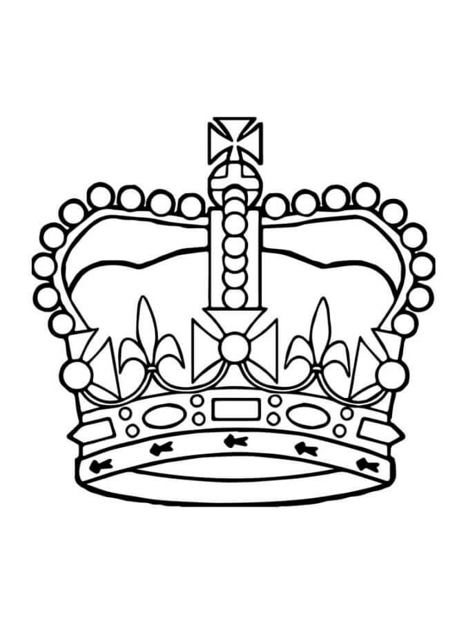 Desenhos de Coroa Real para colorir