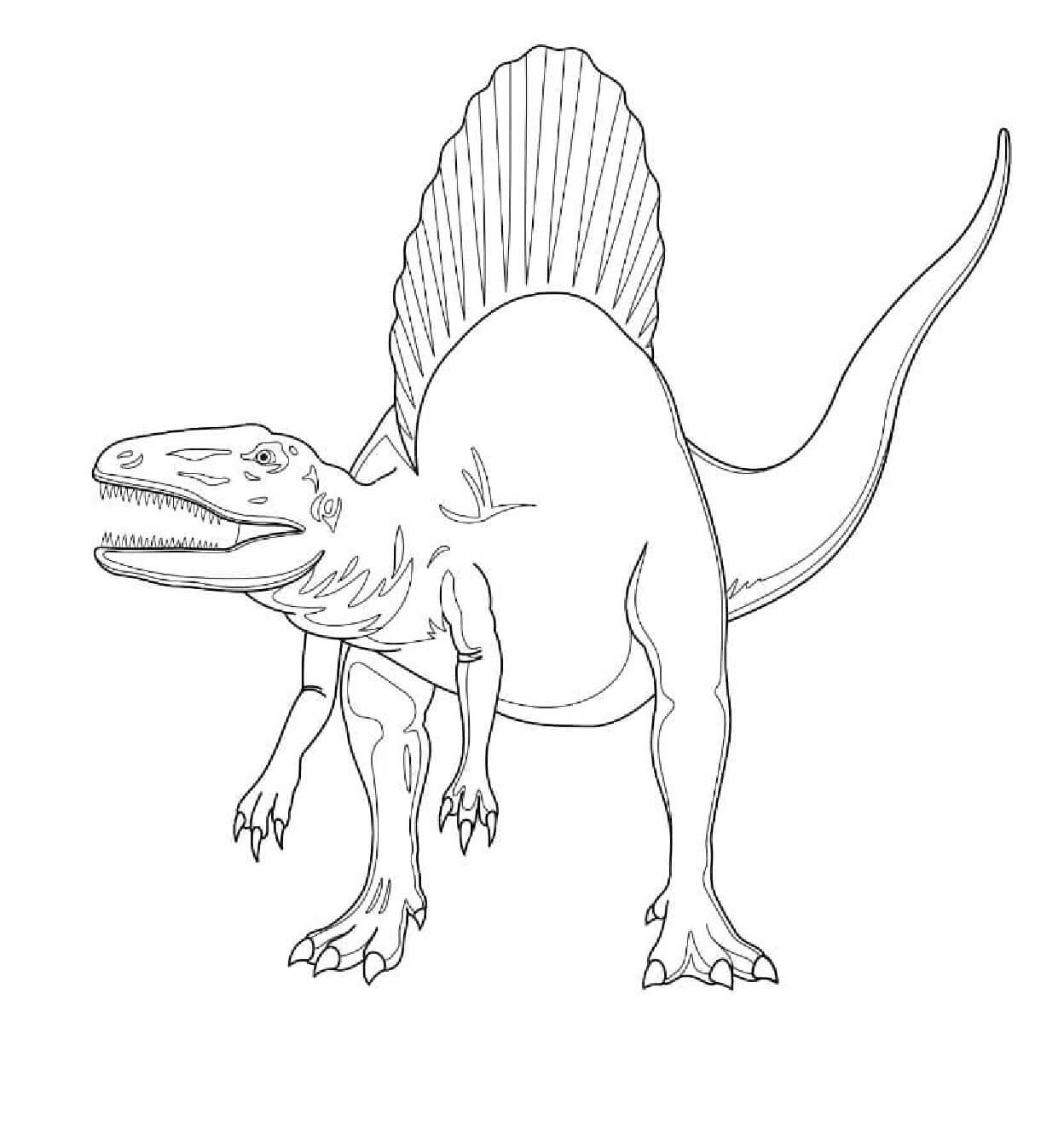 Desenhos de Espinossauro Do Mundo Jurássico para colorir