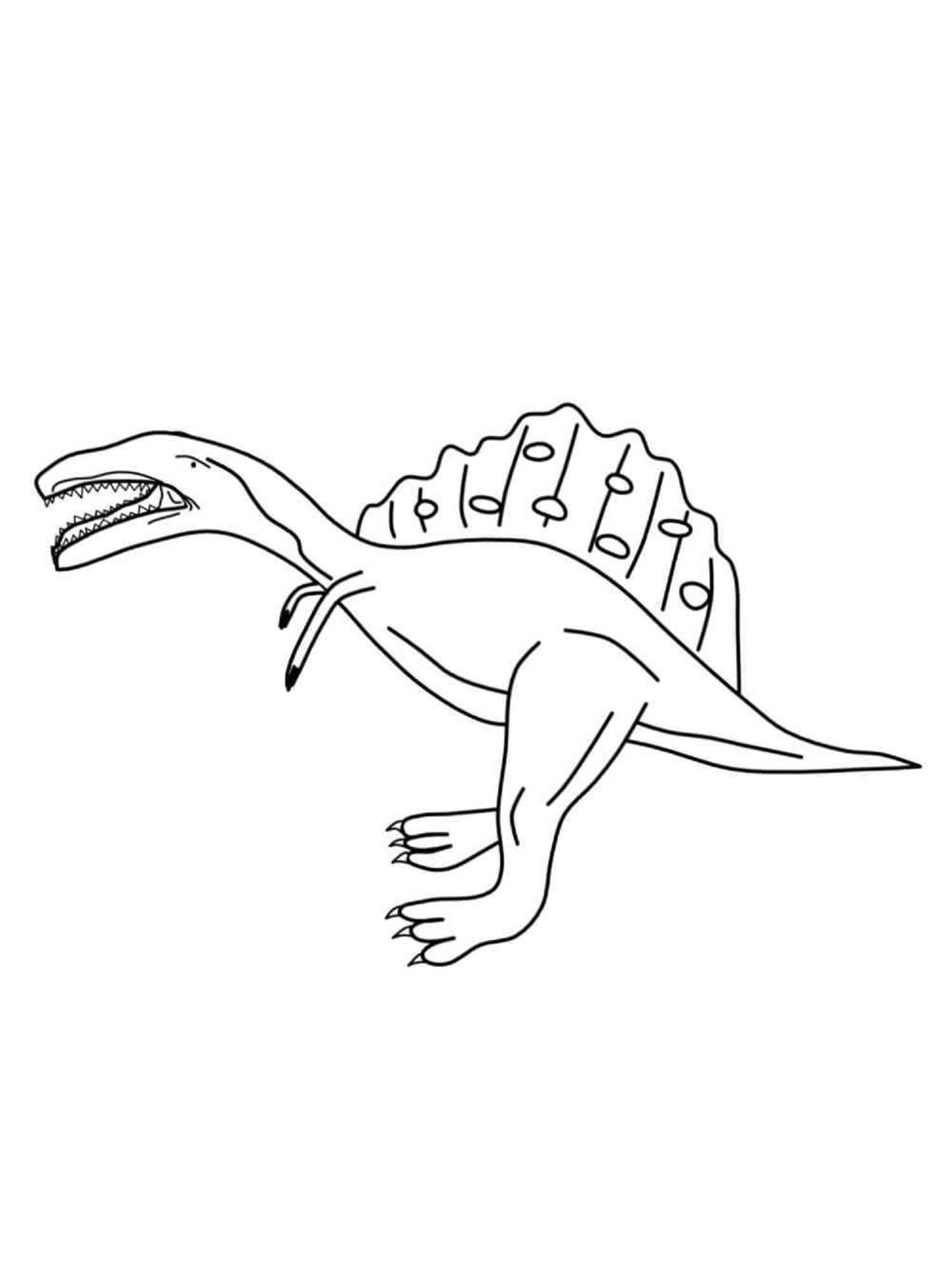 Desenhos de Grande Espinossauro para colorir