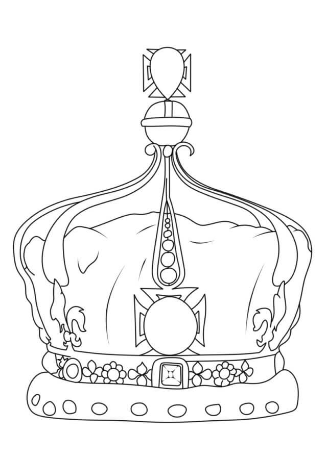 Desenhos de Joias Da Coroa Da Grã-Bretanha para colorir