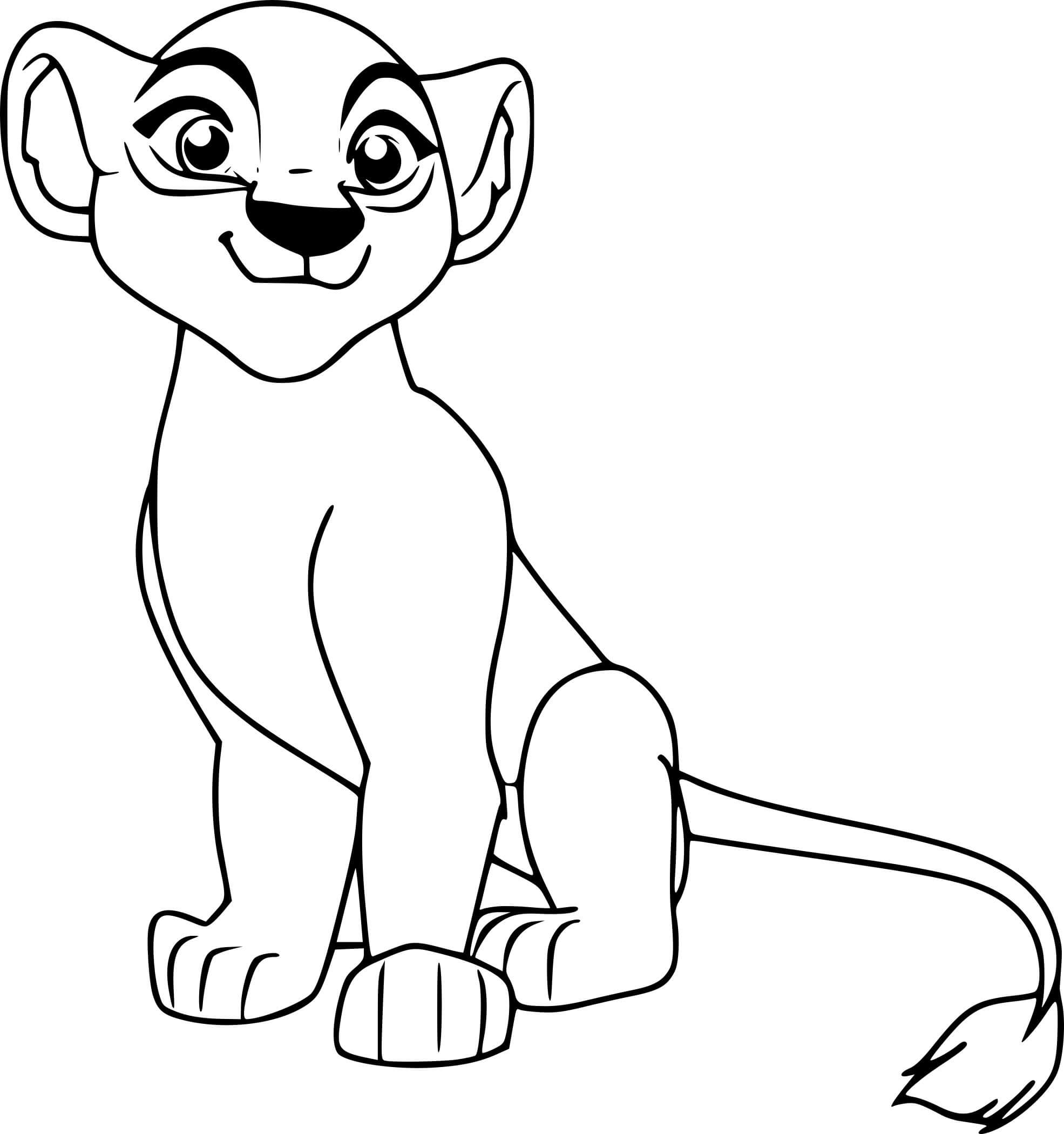 Desenhos de Kiara Guard Do Rei Leão para colorir
