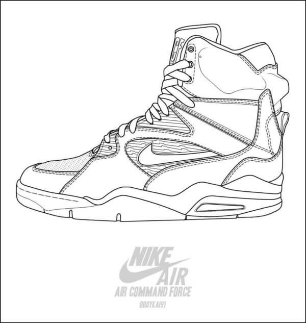 Desenhos de Lindo Nike Air para colorir