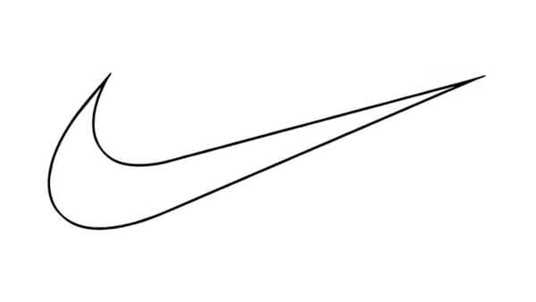 Desenhos de Logotipo Básico Da Nike para colorir