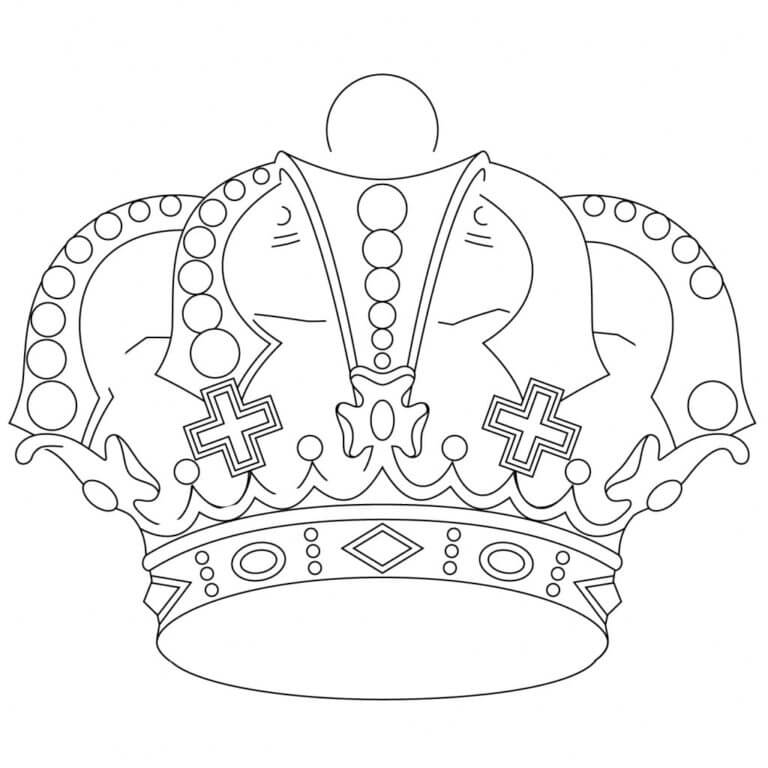 Desenhos de Magnífica Coroa para colorir