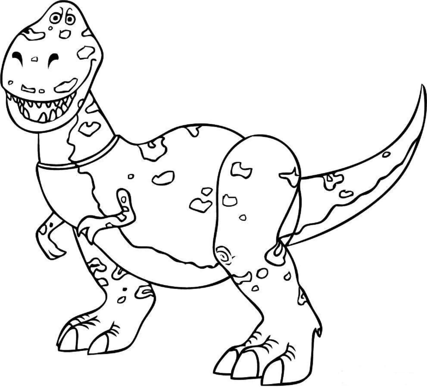 Desenhos de Rex Impressionante para colorir