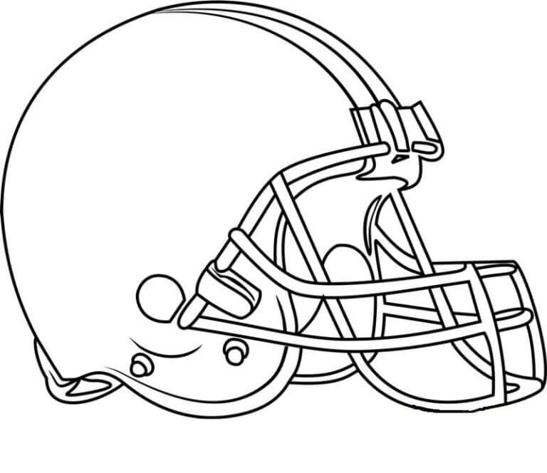 Desenhos de Capacete De Jogador Da NFL para colorir