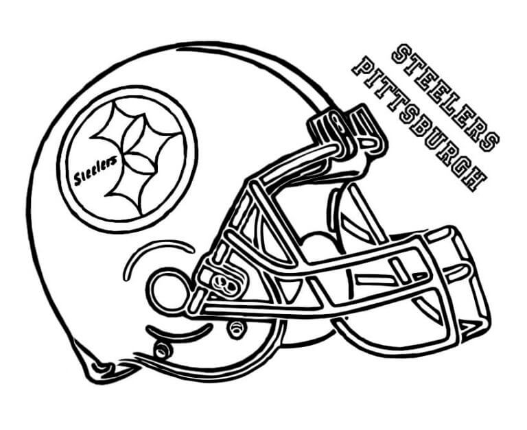 Desenhos de Capacete Pittsburgh Steelers NFL para colorir