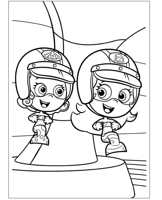 Desenhos de Diversão Deema E Molly para colorir