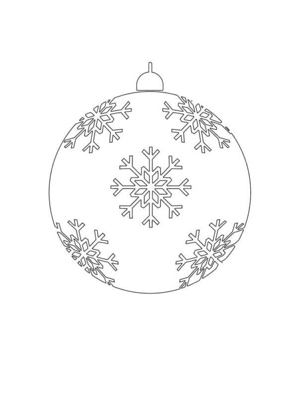 Desenhos de Esfera Do Floco De Neve para colorir