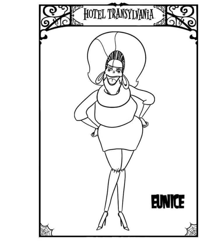 Desenhos de Eunice - Esposa De Frank para colorir