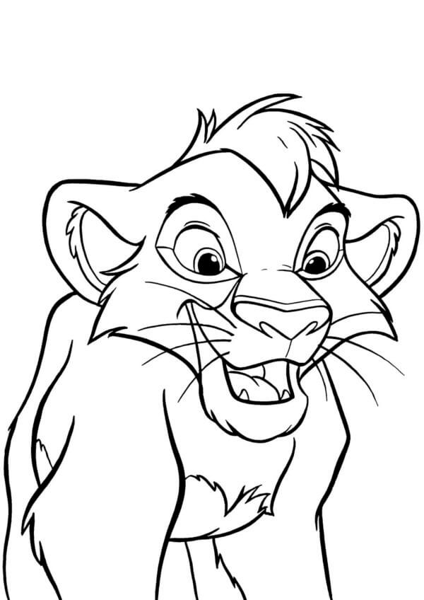 Desenhos de Filhote De Leão Surpreso Kion para colorir