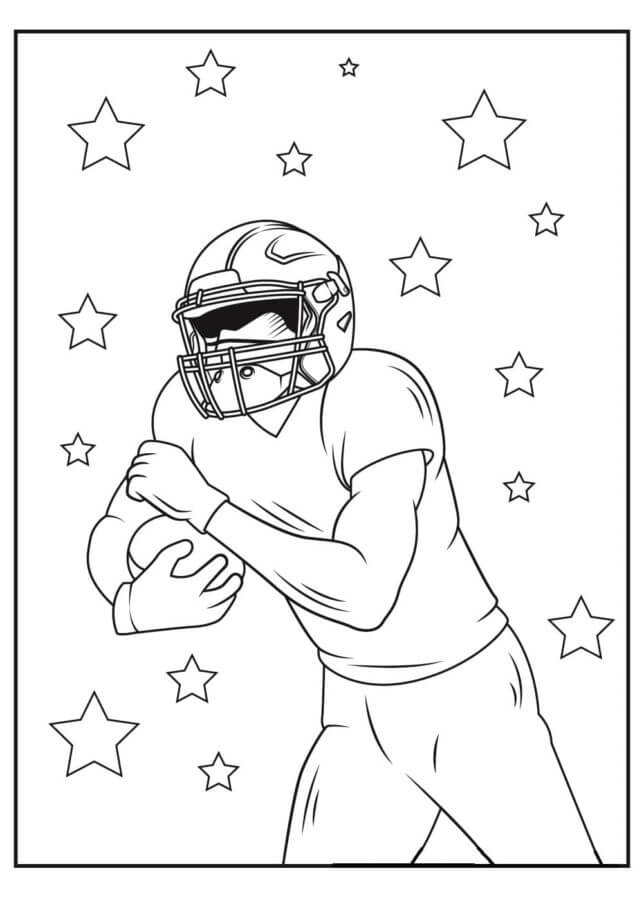 Desenhos de Jogador All-Star Da NFL para colorir